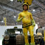 stillman as an eye-catching advertising figure for taxi 40100